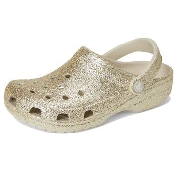 Crocs Classic Chunky Glitter Clog K 211939-6ZW Pink Milk Pembe Kız Çocuk Terlik