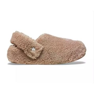Crocs Classic Cozzzy Slipper 209386-195 Mushroom Bej Unisex Terlik