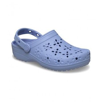 Crocs Classic Floral Cut Out Clog 210927-453 Lila Kadın Terlik
