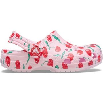 Crocs Classic Fresh Fruits Clog T 211170-6ZW Pink Milk Pembe Unisex Çocuk Terlik