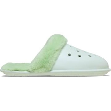 Crocs Classic Fuzz Scuff 212143-3YF Mint Tint Mint Yeşili Unisex Terlik
