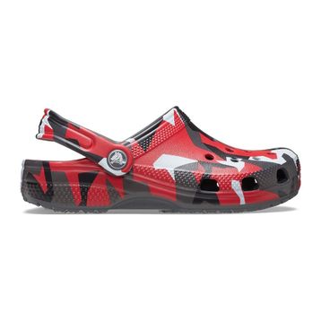 Crocs Classic Geo Camo Clog K 211171-0IE Gri Çok Renkli Unisex Çocuk Terlik