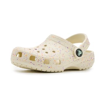 Crocs Classic Glow Paint Splatter Clog K 212495-2MT Summit White Multi Beyaz Çocuk Terlik