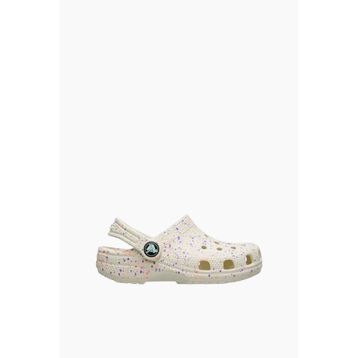 Crocs Classic Glow Paint Splatter Clog T 212669-2MT Summit White Beyaz Çok Renkli Çocuk Terlik