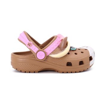 Crocs Classic IAM Horse Clog T 211371-2JJ Süt Çikolata Kahverengi Çocuk Terlik