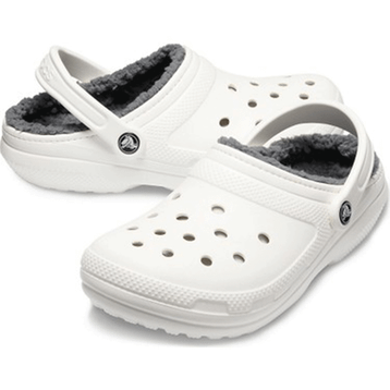 Crocs Classic Lined Clog 203591-10M İçi Peluşlu Beyaz Unisex Terlik