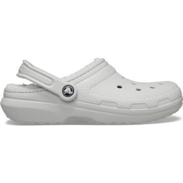 Crocs Classic Lined Clog 203591-1FT Gri Kadın Terlik