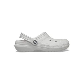 Crocs Classic Lined Clog 203591-1FT Gri Kadın Terlik