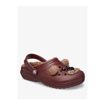 Crocs Classic Lined IAM Brown Bear Clog K 210399-2FL Dark Clay Kahverengi Çocuk Terlik