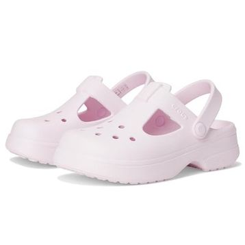 Crocs Classic Mary Jane Clog K 210615-6ZW Pink Milk Pembe Unisex Çocuk Terlik