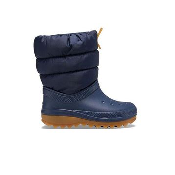 Crocs Classic Neo Puff Boot T 207683-4PQ Navy Gum Lacivert Çocuk Bot