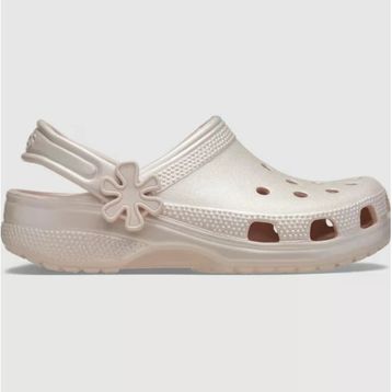 Crocs Classic Pearl Shine Clog K 212814-6UR Kuvars Pembe Kız Çocuk Terlik