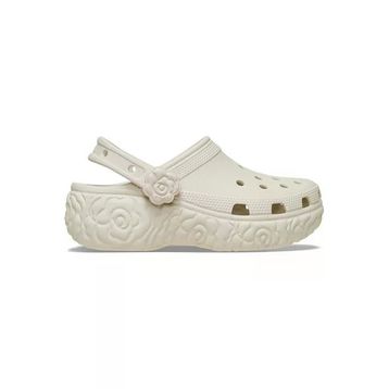 Crocs Classic Platform Bloom Clog 213447-2MD Summit White Krem Kadın Platform Terlik