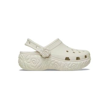 Crocs Classic Platform Bloom Clog 213447-2MD Summit White Krem Kadın Platform Terlik