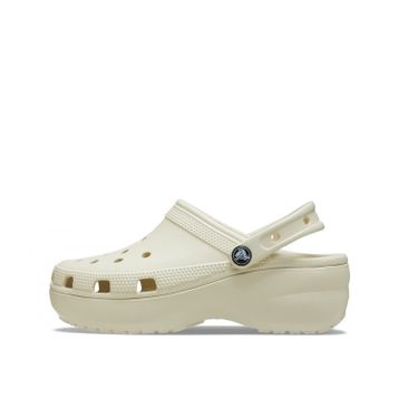 Crocs Classic Platform Clog 206750-2Y2 Bej Kadın Terlik