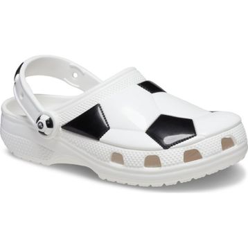 Crocs Classic Soccer Ball Clog T 210023-103 Beyaz Siyah Unisex Çocuk Terlik