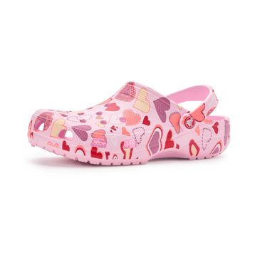 Crocs Classic Valentine’s Day Clog 209682-7CI Açık Pembe Unisex Terlik