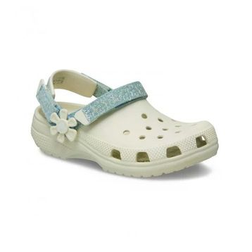 Crocs Clsc Dnm Flwr Adj Backstrapcgk 212511-2MD Bej Çocuk Terlik