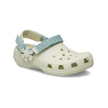 Crocs Clsc Dnm Flwr Adj Backstrapcgk 212511-2MD Bej Çocuk Terlik