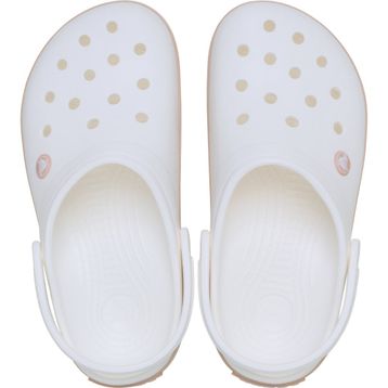 Crocs Crocband Clog 11016-1WE Beyaz/Pembe Karamel Unisex Terlik
