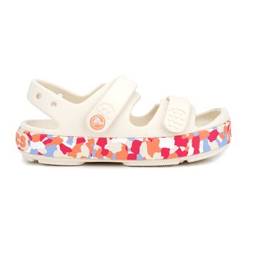 Crocs Crocband Cruiser Glow Confetti Band Sandal T 212528-2MK Summit White Guava Krem Pembe Çocuk Sandalet