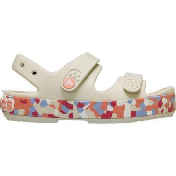 Crocs Crocband Cruiser Glow Confetti Band Sandal T 212528-2MK Summit White Guava Krem Pembe Çocuk Sandalet