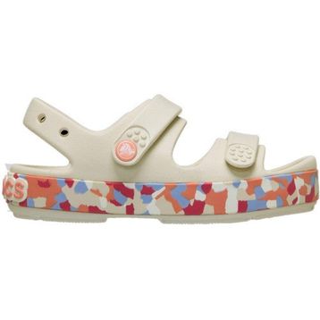 Crocs Crocband Cruiser Glow Confetti Band Sandal T 212528-2MK Summit White Guava Krem Pembe Çocuk Sandalet