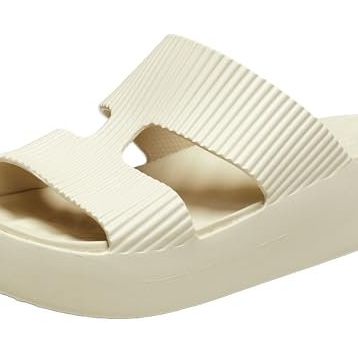 Crocs Getaway Groove Platform H-Strap 210701-0LH Kumtaşı Kadın Terlik
