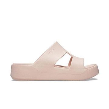Crocs Getaway Platform H-Strap 209409-6UR Pembe Unisex Terlik