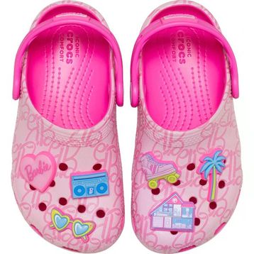 Crocs Mattel Pink Barbie Classic Clog T 211407-90H Pembe Çok Renkli Unisex Çocuk Terlik