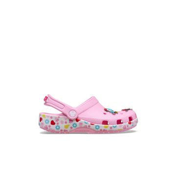 Crocs Minnie Mouse & Friends Classic Clog K 211147-90H Pembe Çok Renkli Unisex Çocuk Terlik