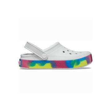 Crocs Off Court Glitter Band Clog K 209714-1FS Atmosphere Gri Çok Renkli Çocuk Terlik
