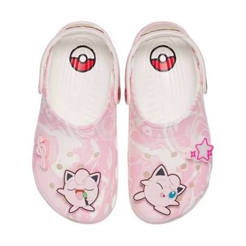Crocs Pokemon Jigglypuff Classic Clog 210243-90H Pembe Beyaz Unisex Terlik