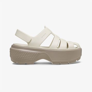 Crocs Stomp Fisherman Sandal 209938-0LL Bej Kadın Sandalet