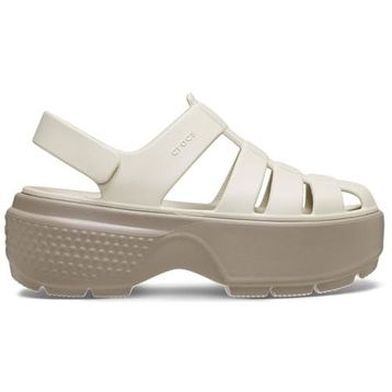 Crocs Stomp Fisherman Sandal 209938-0LL Bej Kadın Sandalet