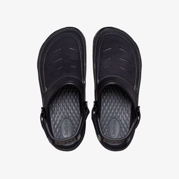 Crocs Yukon Vista II LiteRide Clog 207689-0DD Siyah Gri Erkek Terlik