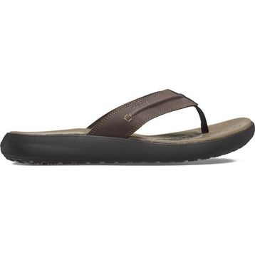 Crocs Yukon Vista II LiteRide Flip 209332-206 Espresso Kahverengi Erkek Terlik