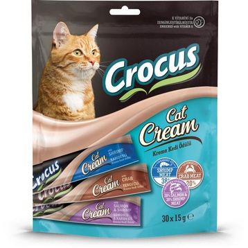 Crocus 30x15 gr Çoklu Somon Karides Yengeç Kedi Ödülü