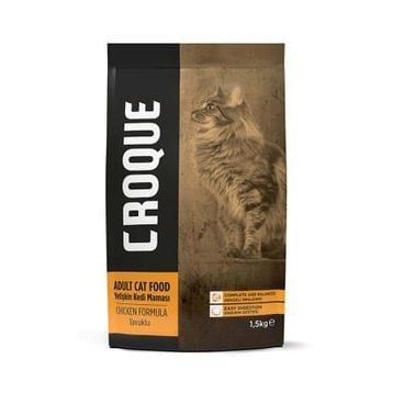 Croque Adult Cat Tavuk Etli 1.5 kg Yetişkin Kuru Kedi Maması