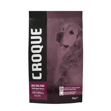 Croque Adult Dog Kuzu Etli 3 kg Yetişkin Kuru Köpek Maması