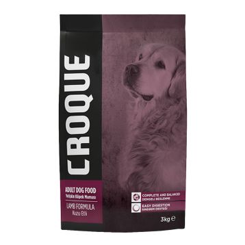 Croque Adult Dog Kuzu Etli 3 kg Yetişkin Kuru Köpek Maması