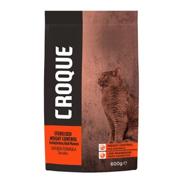 Croque Sterilised Tavuk Etli 600 gr Kısırlaştırılmış Kuru Kedi Maması