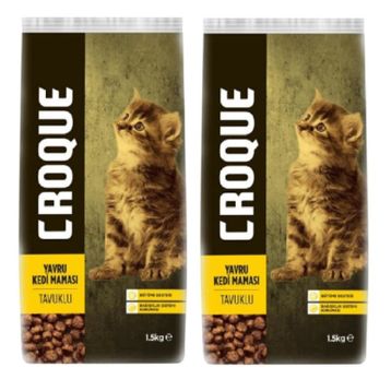 Croque Tavuklu 2x1.5 kg Yavru Kedi Maması