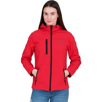 Crozwise 5037-B 07 Kırmızı Kadın Su Geçirmez Softshell Outdoor Mont