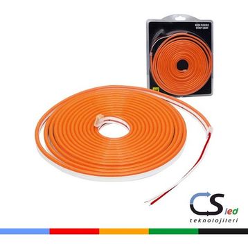 Cs Led 12V 5 m 5 m Turuncu Neon Şerit