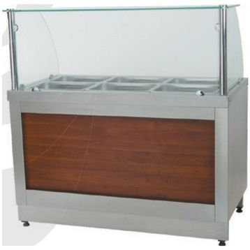 CSA Doğalgazlı Tezgahlı 195X90X85/135 cm Karacasan Sıcak Servis Benmarisi