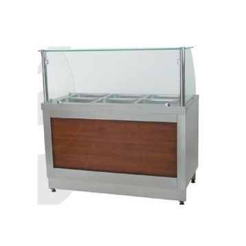 CSA Doğalgazlı Tezgahlı 195X90X85/135 cm Karacasan Sıcak Servis Benmarisi