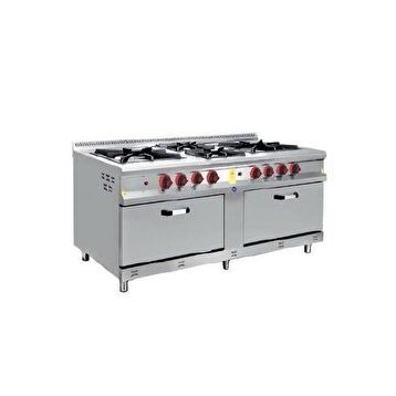 Csa İnox Karacasan 200x100 cm 8+2 Tüplü 8'li Kuzine Ocak