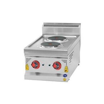 Csa İnox Karacasan 600 Seri Set Üstü Elektrikli İki Gözlü Ocak