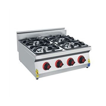 Csa İnox Karacasan 700 Seri Set Üstü Doğalgazlı Dört Gözlü Ocak